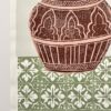 Limonero Print in Olive Green & Rose - Image 3